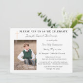 Eerste Heilige Communie Uitnodiging (Staand voorkant)