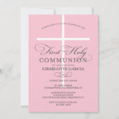 Eerste Heilige Communie Uitnodiging blauw (Voorkant)