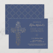 Eerste Heilige Communie Uitnodiging, Communie Uitn Kaart (Voorkant / Achterkant)