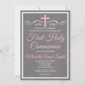 Eerste Heilige Communie Uitnodiging, Eerste Commun Kaart (Voorkant)