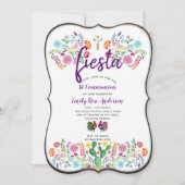 Eerste Heilige Communie uitnodiging FIESTA Jongen  (Voorkant)