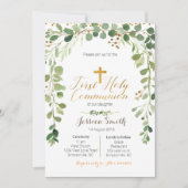 Eerste Heilige Communie Uitnodiging Jongen (Voorkant)