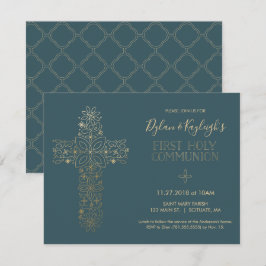 Eerste Heilige Communie Uitnodiging, Jongen en/of  Kaart