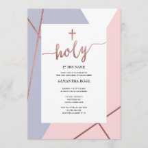 Eerste Heilige Communie Uitnodiging Meisje, Roos G