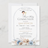 Eerste Heilige Communie Uitnodiging voor jongen (Voorkant)