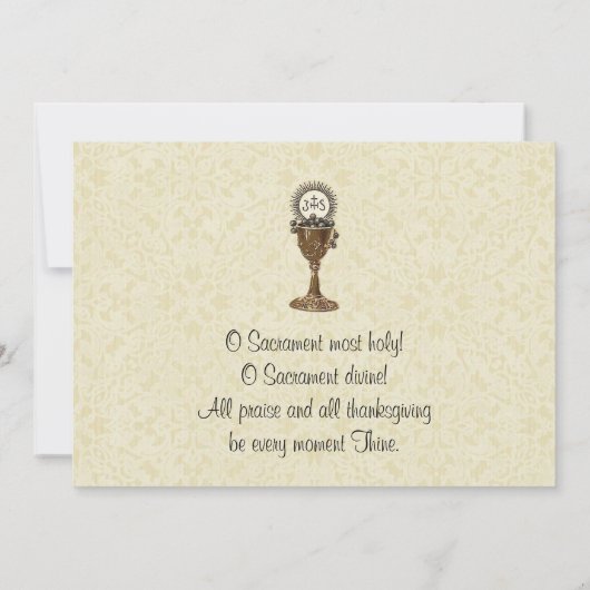  Eerste Heilige Communie Uitnodigingen (Achterkant)