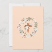 Eerste Heilige Communie Uitnodigingen Boho Chalice (Achterkant)