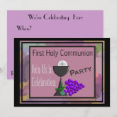 Eerste Heilige Communie Uitnodigingen Klokkengasth (Voorkant / Achterkant)