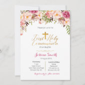 Eerste Heilige Communie Uitnodigingen Meisje (Voorkant)