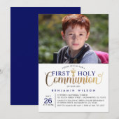 Eerste Heilige Communie van de marine en de gouden Kaart (Voorkant / Achterkant)