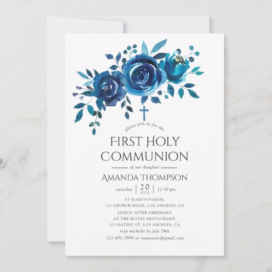 Eerste Heilige Communie van de marine en de witte  Kaart (Voorkant)