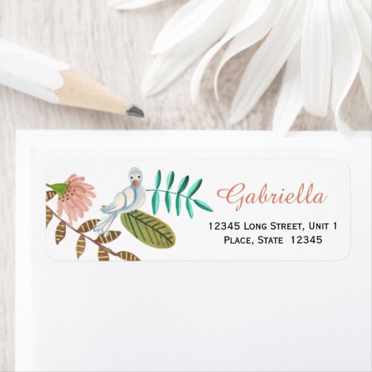 Eerste Heilige Communie Vogel | Retouradres Labels (Insitu)
