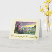 Eerste Heilige Communie - voor Gelukwensen - Kaart (Gele Bloem)