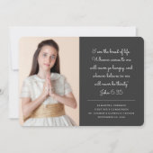 Eerste Heilige Communie voor haar | Moderne foto Kaart (Voorkant)