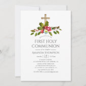 Eerste Heilige Communie voor kerstbruiloft Kaart (Voorkant)