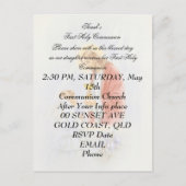 Eerste heilige communie voor meisje briefkaart (Voorkant)