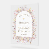 Eerste Heilige Communie welkom Acryl Bord (Hoek)