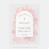 Eerste Heilige Communie welkom Acryl Bord (Voorkant)