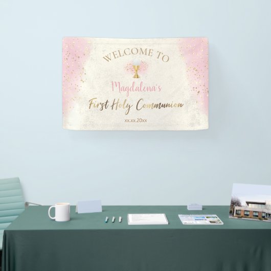 Eerste Heilige Communie welkom Spandoek (Beurs)