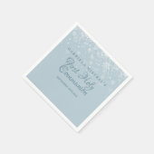 Eerste Heilige Communie Winter Sneeuwvlokken Servet (Hoek)