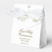 Eerste Heilige Communie Witte bloesem Bedankdoosjes (Voorkant Zijde)