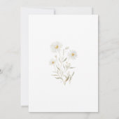 Eerste Heilige Communie Witte Daisy Bloemen Kaart (Achterkant)