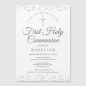 Eerste Heilige Communie Zilveren Sterrenstof Save (Voorkant)