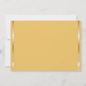 Eerste Heilige Communie Zwart Goud Fotouitnodiging Kaart (Achterkant)