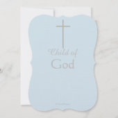 Eerste Heilige CommunieCross Blue Kaart (Achterkant)