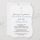 Eerste Heilige CommunieCross Blue Kaart (Voorkant)