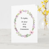 Eerste Heilige Communiedag wenst religieuzen veel  Kaart (Gele Bloem)