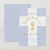 Eerste Heilige Communiejongen Kaart (Voorkant / Achterkant)