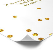 Eerste heilige communiqué Christening Peach Party Poster (Hoek)