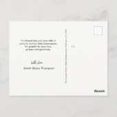 Eerste heilige communiqué Gezegelde foto van de Do Briefkaart (Achterkant)