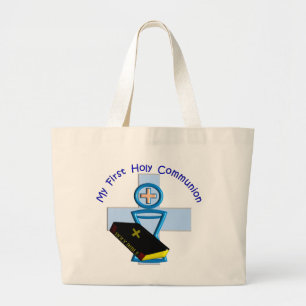 Eerste heilige communiqués voor kinderen grote tote bag