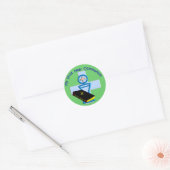 Eerste heilige communiqués voor kinderen ronde sticker (Envelop)