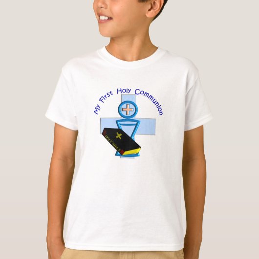 Eerste heilige communiqués voor kinderen t-shirt (Voorkant)