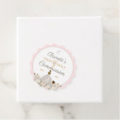 Eerste Heilige Communist Elegant Blush Pink Favor  Bedankjes Labels (In situ)