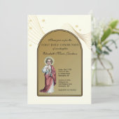 Eerste Heilige Communist Elegant Jesus Kaart (Staand voorkant)