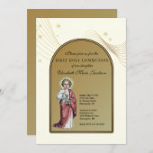 Eerste Heilige Communist Elegant Jesus Kaart (Voorkant / Achterkant)