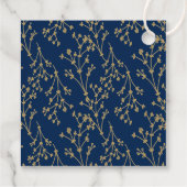 Eerste Heilige Communist Gold Cross Blue Bedankjes Labels (Achterkant)