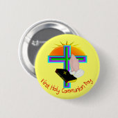 Eerste Heilige Communistische Dag Gifts Ronde Button 5,7 Cm (Voorkant /achterkant)