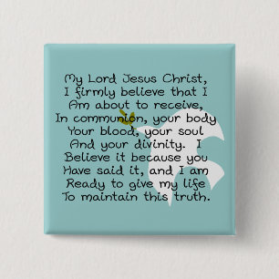 Eerste Heilige Communistische Dag Gifts Vierkante Button 5,1 Cm