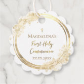 Eerste Heilige Communistische faux glitter Favor T Bedankjes Labels (Voorkant)