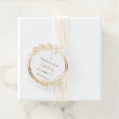 Eerste Heilige Communistische faux glitter Favor T Bedankjes Labels (In situ)