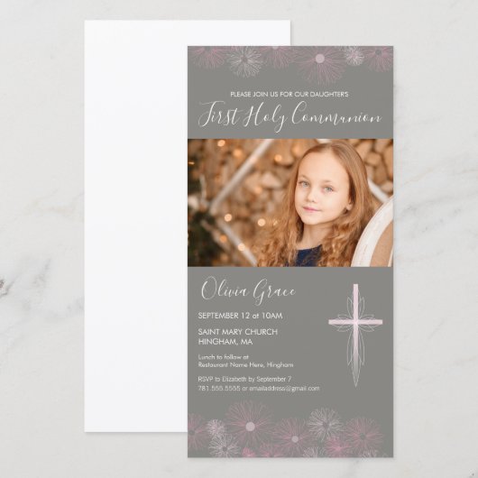 Eerste Heilige Communistische Fotokaart Uitnodigin (Voorkant / Achterkant)