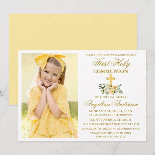 Eerste Heilige Communistische Gouden Waterverf Gel Kaart (Voorkant / Achterkant)