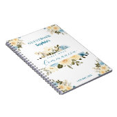 Eerste Heilige Communistische Ivory Blue Flowers G Notitieboek (Rechterzijde)