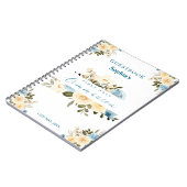 Eerste Heilige Communistische Ivory Blue Flowers G Notitieboek (Linkerzijde)