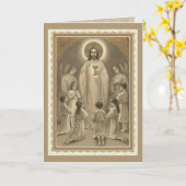 Eerste Heilige Communistische Kaart, gebed en vers Kaart (Gele Bloem)